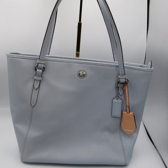 COACH Peyton Leather Zip Top Tote - Picture 1 of 16